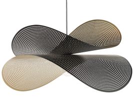 Metal Pendant Lamp Black and Gold DOYLES