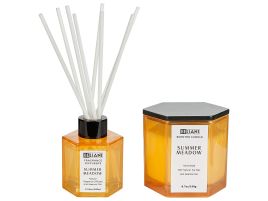 Soy Wax Candle and Reed Diffuser Scented Set Summer Meadow