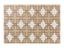 Jute Area Rug 160x230cm Beige