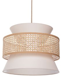 Pendant Lamp Beige and Natural LUYANO