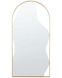Metal Wall Mirror 41x81cm Gold