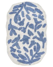 Cotton Bath Mat 60x90cm Blue