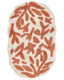 Cotton Bath Mat 60x90cm Orange