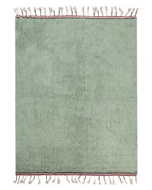 Cotton Area Rug 140x200cm Green