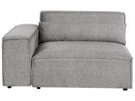 Right Hand Fabric Seat Section Grey HELLNAR