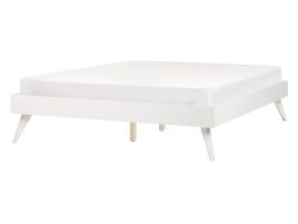 EU Double Size Bed White BERRIC