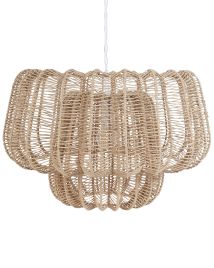 Paper Rope Pendant Lamp Beige SAISI