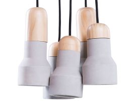 5 Light Cluster Pendant Grey APURE