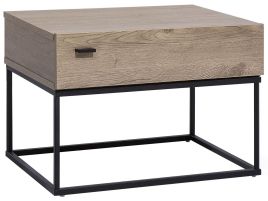 Bedside Table - DUDLEY Nightstand Dark Wood 55cm