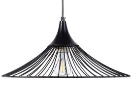 Metal Pendant Lamp Black GIONA