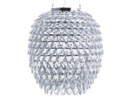 Crystal Pendant Lamp Silver SAUER