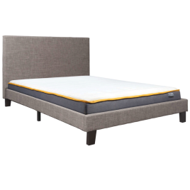 Berlin Upholstered Grey Fabric Bed Frame - Small Double 4ft