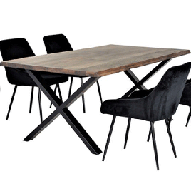 Mariposa Small Solid Oak Table - Smoke Oil