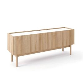 Winslow TV Cabinet with 3 Pull Down Doors - Oak Riviera