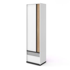 IPSWICH Single Door Kids Wardrobe White Matt - 55cm
