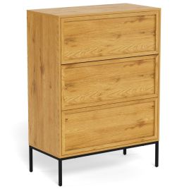 PALATIO Light Oak Chest of Drawer - Medium-sized, 3 Drawers