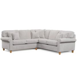 Corner Sofa - COASTAL Fabric 4 Seater Right Hand Facing - Pearl