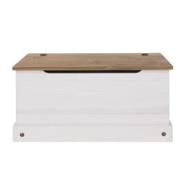 Corona Ottoman Storage Chest - White