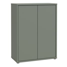 AVELINE Shoe Cabinet with 2 Push to Open Doors - Sage Green