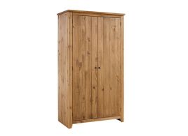 HARLAN 2 Door Wardrobe Pine - 103cm
