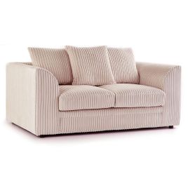 OXFORD Jumbo Cord 2 Seater Scatterback Sofa - Mink