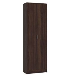 CLARKE 2 Door Wardrobe Dark Brown - 60.2cm
