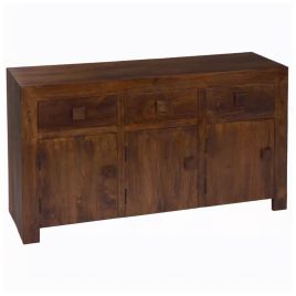 Delta Mango Wood Sideboard with 3 Door and 3 Drawer  - Walnut