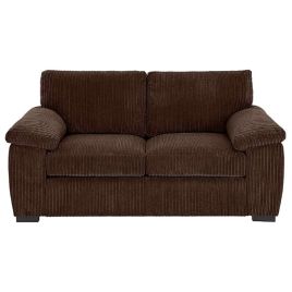 2 Seater Sofa - CORDURA Full Back Jumbo Cord Sofa Brown