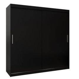 TIVERTON 2 Door Sliding Wardrobe Black - 200cm