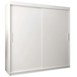 TIVERTON 2 Door Sliding Wardrobe White - 200cm
