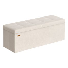 WALDEN Storage Ottoman Bench 110 cm - Cappuccino Beige