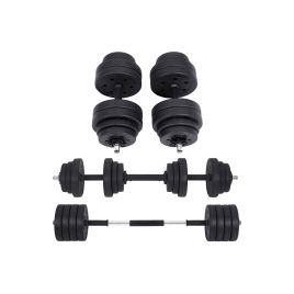 Black Adjustable Dumbbells Set