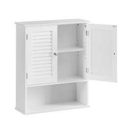 Bathroom Storage - LUSRAE Hanging Organizer with Pockets - White