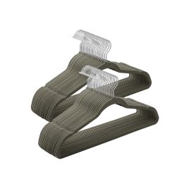 Set of 50 Grey Non-Slip Coat Hangers