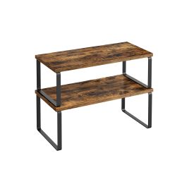 Set of 2 Cupboard Shelf Organisers