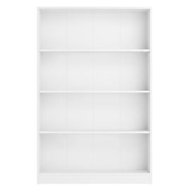 CLFUXI 4 Tier Bookcase - White