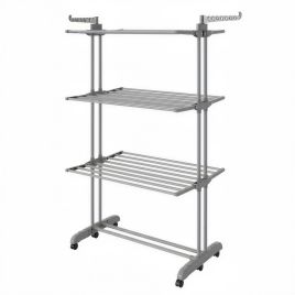 FAROTO 4 Tier Foldable Clothes Drying Rack - Grey