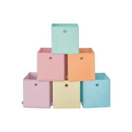 Storage Cubes - ARCRO 6 Storage Organizing Cubes 30cm - Multi Colour