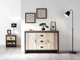 BELONA 2 Door 3 Drawer Sideboard Oak