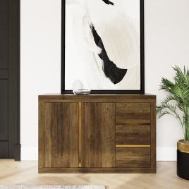 ASTRA Sideboard with 3 Drawers and 2 Doors - Oak