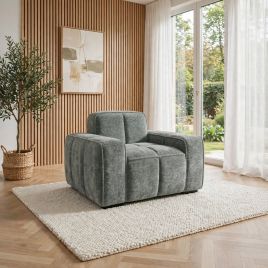 EVERSBY Fabric Armchair - Grey