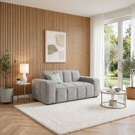 EVERSBY Fabric 2 Seater Sofa - Grey