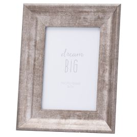 Simple Design Convex Photo Frame 5X7 - Matt Silver