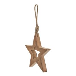 Natu Wooden Hanging Star