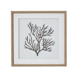 Reef Coral Art In Beaded Frame