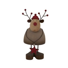 Rusto Reindeer Decoration With Star