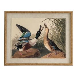 Flor Mallards Art In Beaded Frame