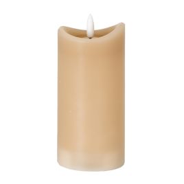 Nago Taupe Melted LED Candle - 2.75x6