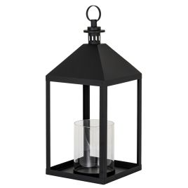 Asto Lantern With Glass Candle Holder - Large