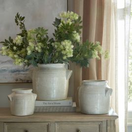 FORMA Medium Pot With Handles - White